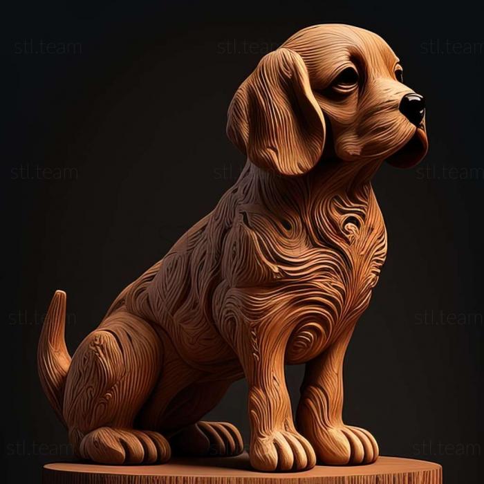 3D model Aidi dog (STL)